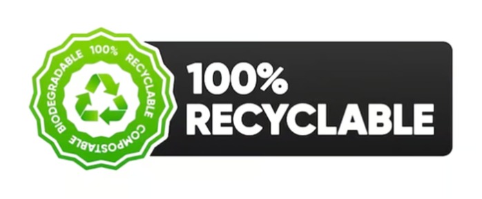 100% recyclable