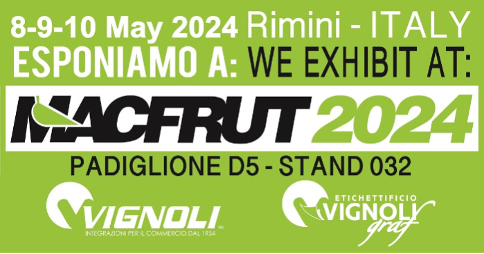 MACFRUT 2024 | 8 - 10 MAGGIO | RIMINI | PAD. D5 - STAND 032