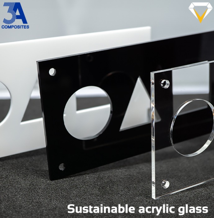 Extruded acrylic sheets made from recycled PMMA successfully